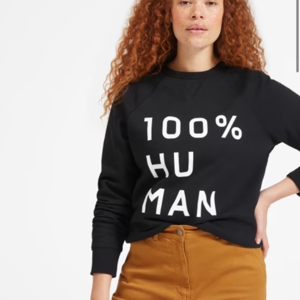 New! Everlane The 100% Human Unisex French Terry Sweatshirt nwt 18442